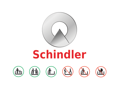 Návrh piktogramů a vizualizace užití piktogramů v praxi - výtahy Schindler