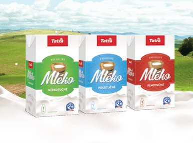 Návrh konceptu designu obalů vybraných mléčných výrobků značky Tatra